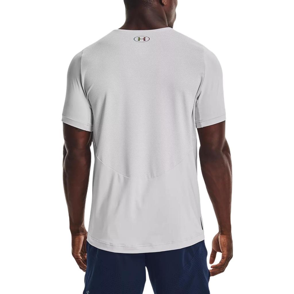 Under Armour Футболка с однотонным логотипом для тренировок Мужские топы Halo-Gray 1370317-014