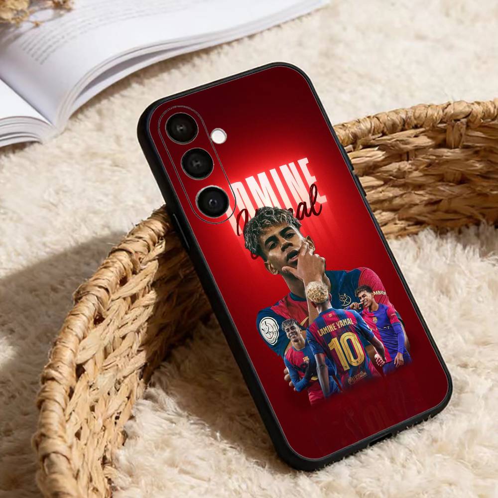 Чехол для телефона Football 10 L-Lamine Y-Yamal для Samsung Galaxy A20, 21s, 22, 31, 32, 52, 53, 72, 73, 80, 91, Мягкий Черный Корпус