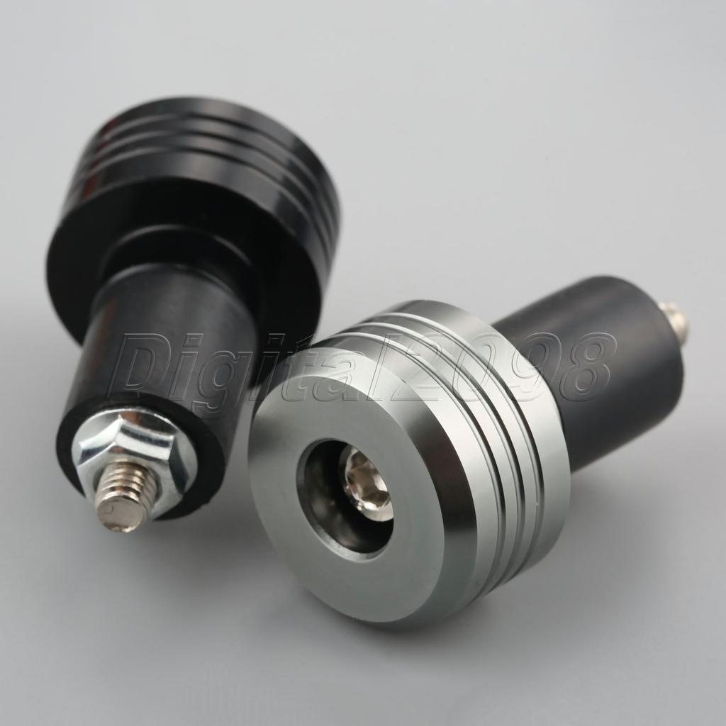 7/8" CNC Motorcycle Handlebars Bar Ends Grips Slider Vibration Heavy Weighted Handlebar Slugs Plug Handle Bar Sliders Dirt
