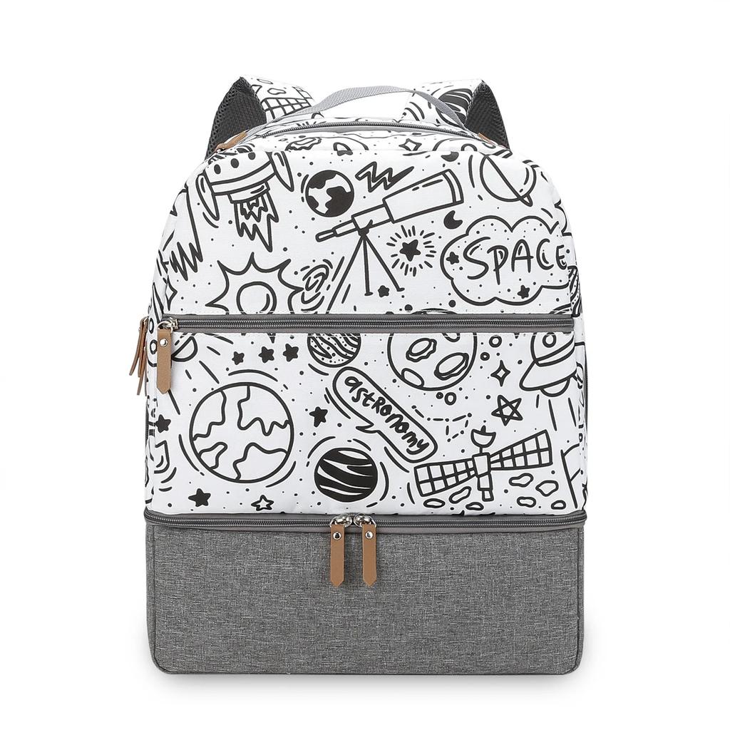 Детская сумка Сумка для подгузников Рюкзак Сумка для молокоотсоса Отделение-холодильник для молокоотсоса Стильный органайзер для детской сумки Сумка для детских бутылочек