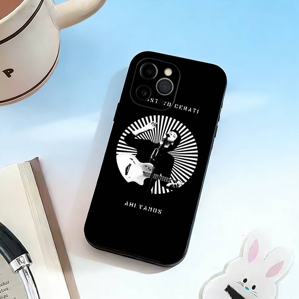 Чехол для телефона S-Singer Gustavo Cerati для iPhone 17, 16, 15, 14, 13, 12, 11 Plus, Pro Max, Другие Мягкий Черный Чехол