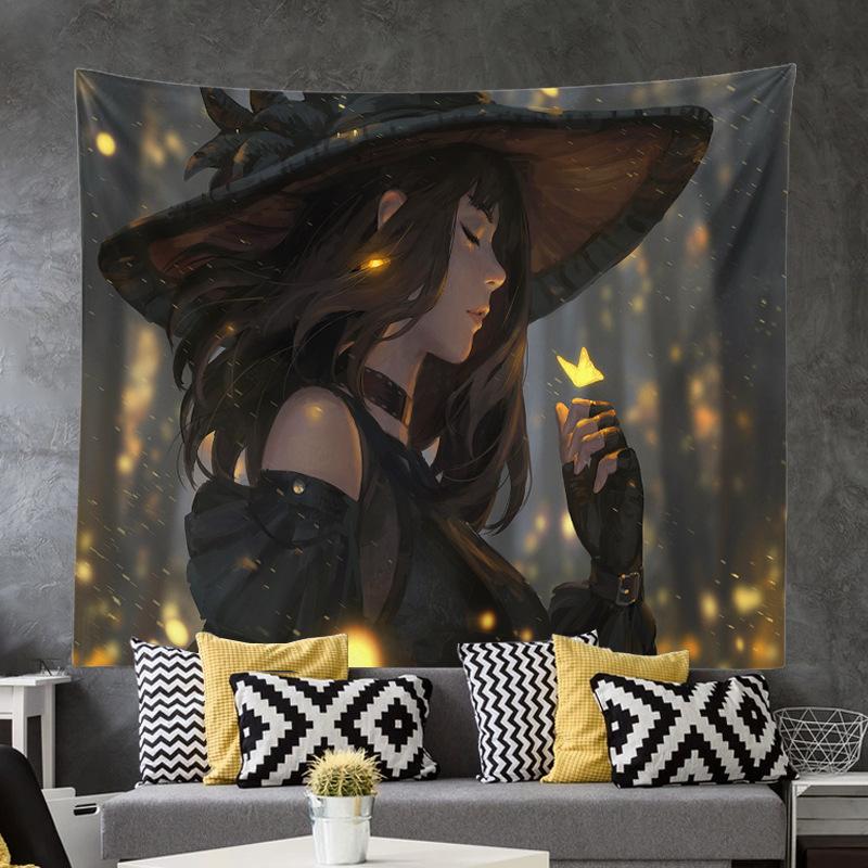 Фон настенная ткань гобелен живопись персонаж мультфильма призрак нож фреска гобелен декоративная живопись