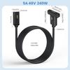 Кабель USB4 90 градусов, скорость передачи данных 40 Гбит/с, 240 Вт, кабель USB C на USB C, быстрая зарядка, 8K@60 Гц, кабель USB 4