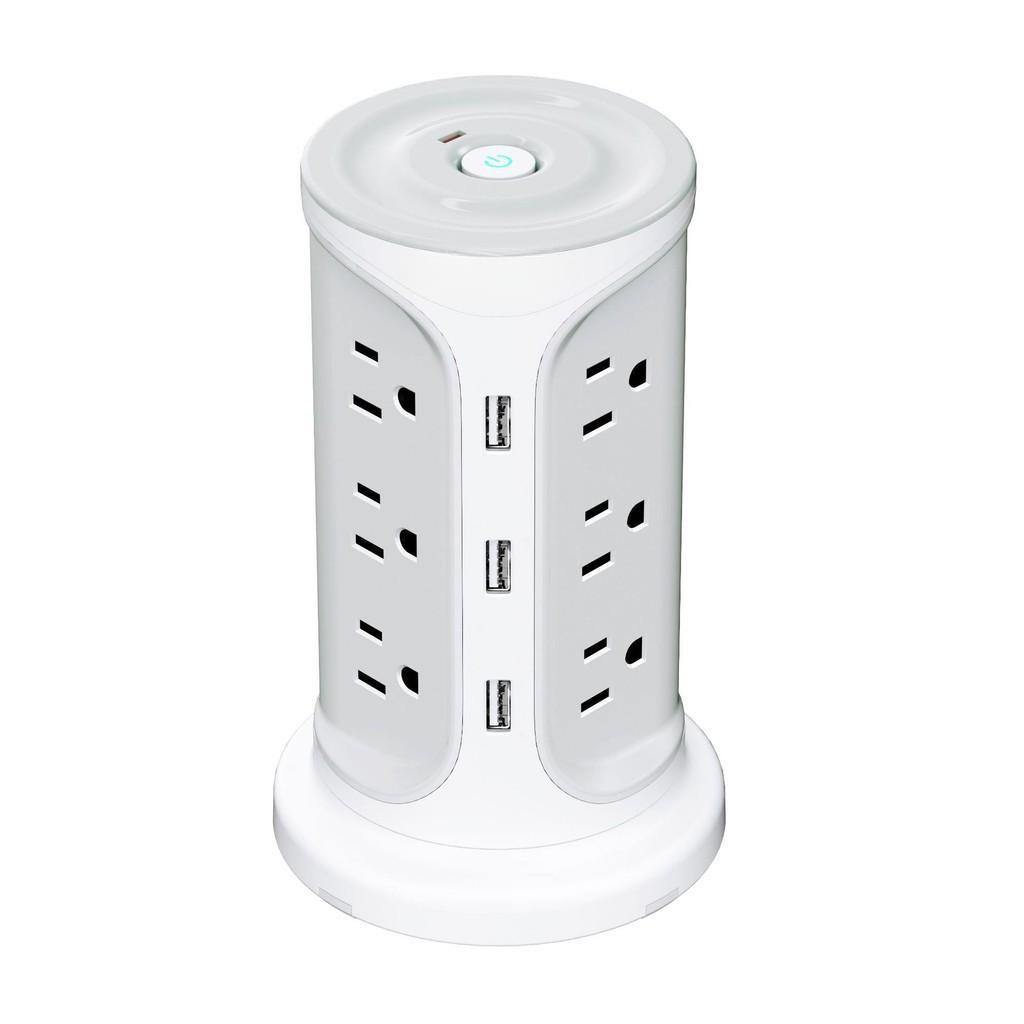 Office Multiple Ports Socket Board Portable Tower Extenders With USB Ports Household High Power Vertical Socket