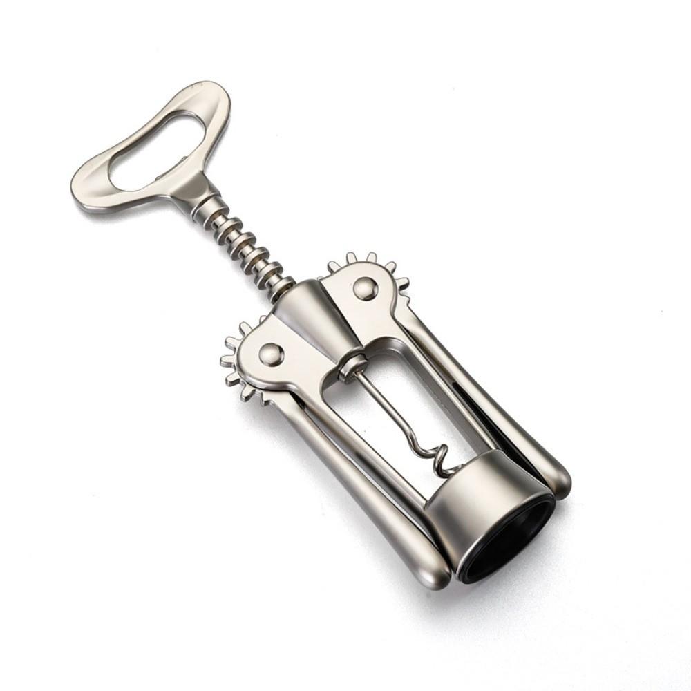 Zinc Alloy Wine Corkscrew Wing Design Stainless Steel Spiral Bottle Opener Professional High Hardness Wine Cork Remover Kitchen