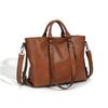 Vintage Leather Tote Bag For Women Large Capacity Handle Bag Designer Handbag VIntage Crossbody Bag