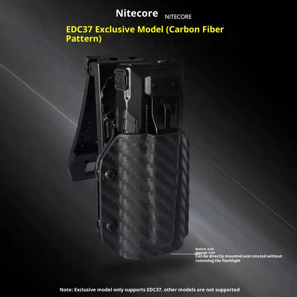 For NITECORE EDC23/EDC37 Flashlight 1 Piece Flashlight Kydex Sheath Scabbard K-Sheath with Belt Clip