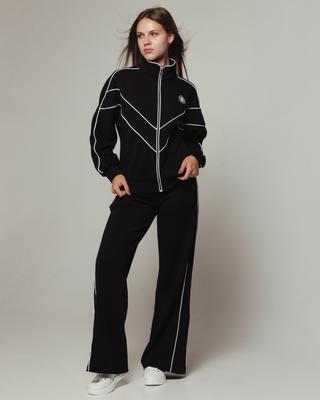 Костюм спортивный женский Samsara 1300 36 черный (кофта, штаны)