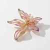 French Iris Brooch High-End Feminine Delicate Crystal Brooch Niche Design Sense Pin Suit Coat Decoration