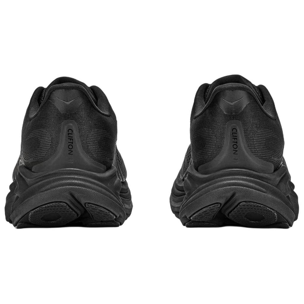 Hoka One One Clifton 11 Удобные Мягкие Широкие Прочные Дышащие Тренировочные Беговые Кроссовки Унисекс Черные 1177539-BBLC
