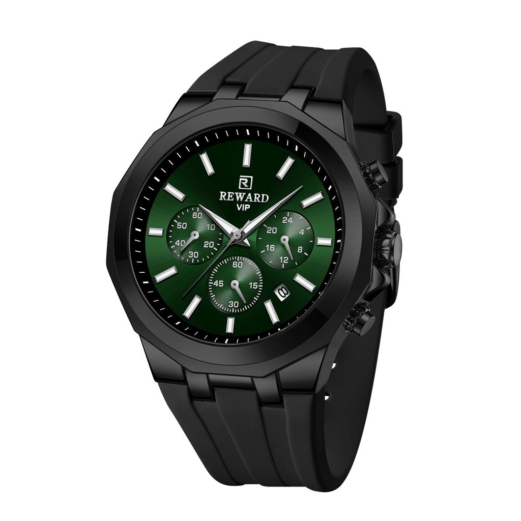 REWARD Mens Watches Luxury High Quality Ready Stock Rubber Chronograph Watches Relojes Personalizado Con
