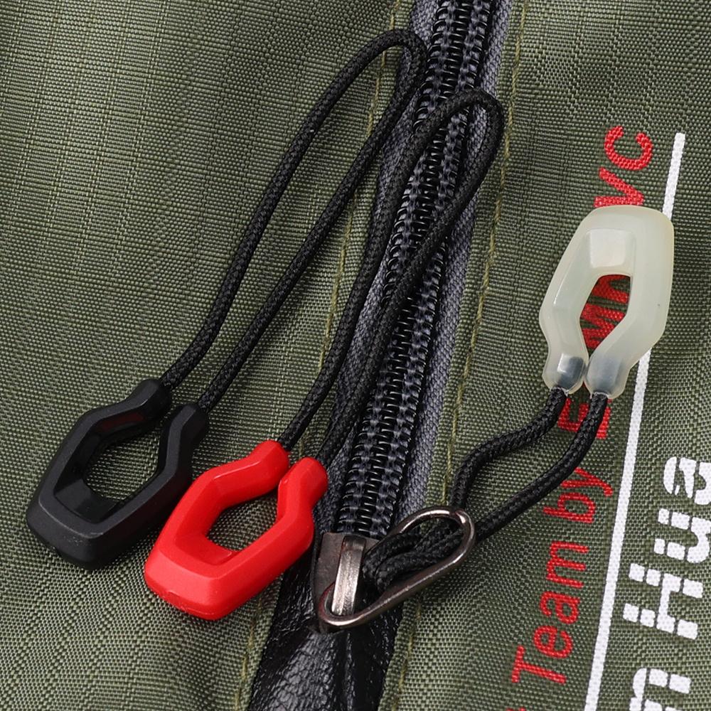 5Pcs Luminous Zipper Pullers Convenient Zippers Extension Knapsack Jacket Tent Zipper Pull Slider Head Tool Luggage Accessories