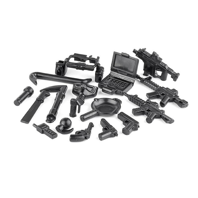 MOC WW2 Наборы Оружия Военные Игрушечные Солдаты SWAT Pan 98K Оружие Мини Фигурки Аксессуары Армейские Строительные Блоки Игрушки