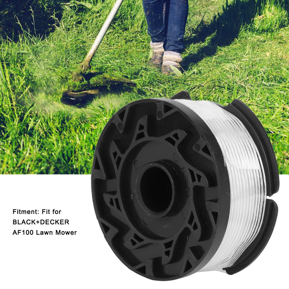 6Pcs Lawn Mower Spool with Cover Replacement Accessories Parts Fit for BLACkDECKER AF100