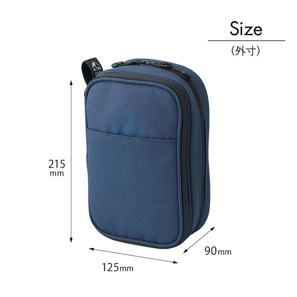 LIHIT LAB CORDURA Сумка-органайзер для гаджетов и инструментов Двойной пенал Черный A7765-24