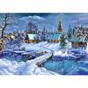 Пейзаж Алмазная мозаика Рождественская Алмазная вышивка Полный квадратный/круглый Зимний дом Пейзаж Вышивка крестиком Бисер Детский подарок
