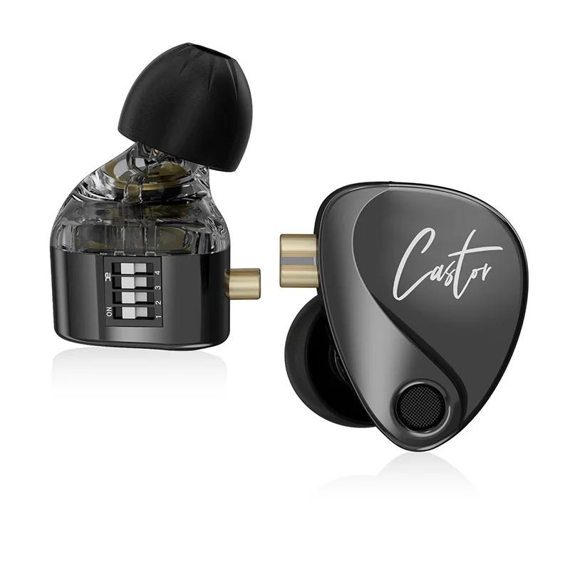 KZ Castor 2DD in Ear Earphone HiFi Dynamic High-end Tunable Earphones Monitor Headphone Cancelling Earbud ZSNPRO ZSX ESX D-FI