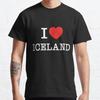 Katta o'lcham S-3XL Men Islandni Sevaman yozuvi tushirilgan futbolka erkaklar uchun toplar moda kiyimlar futbolkalar