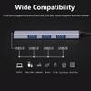 Splitter Type-C HUB High Speed Docking Station Hard Drive 2-in-1 USB 3.0 Expander  Laptop PC