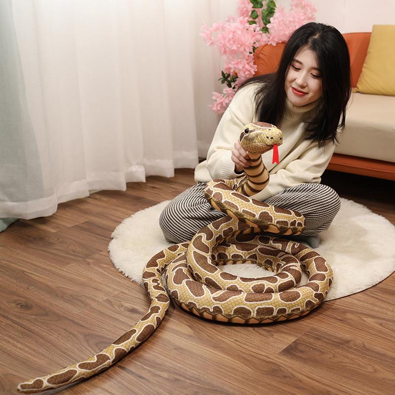 Snake Plush Simulated Toy Soft Filled Doll Room Decoration Children Gift Holiday