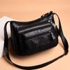 Women Shoulder Bag Middle-aged Female Bag PU Mother Bag Ladies Fashion Simple Shoulder Bag Messenger Bag