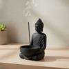 with Ash-Catching Chinese Zen Incense Stick Holder Meditating Monk Stick Incense Holder  Home Decor