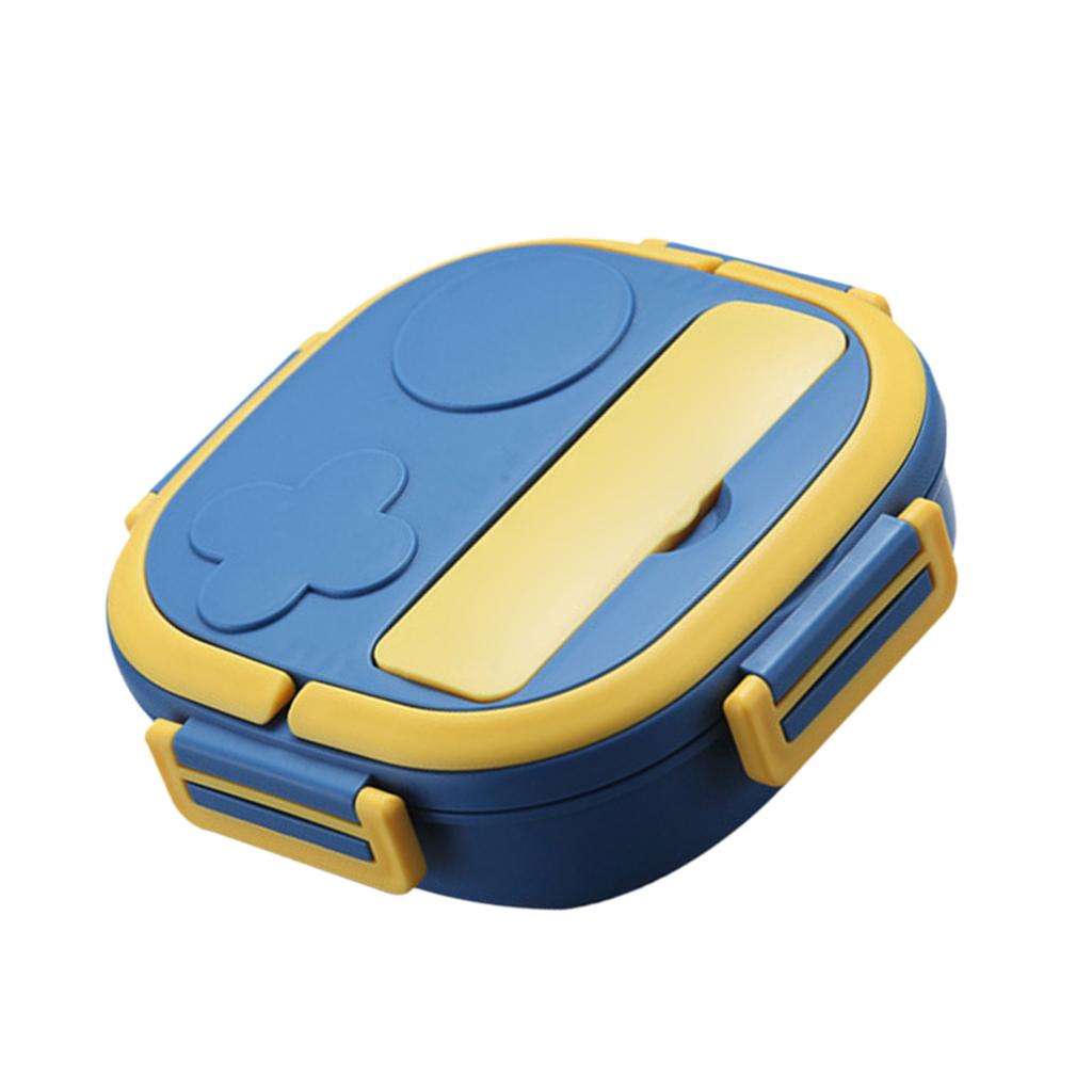 Lunch Box With Fork 3 Compartment Japanese Lunch Box Reusable Lunch Dinner Containers Leakproof Stainless Steel Bento