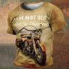 Vintage Deigner T-shirts For Men Motorcycle Printed Man Short Sleeve T-shirt Casual Oversized T Shirt Men Fashoin Daily Man Tops