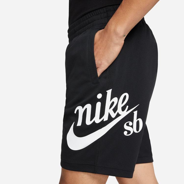 Nike Alphabet Logo Drawstring Straight Leg Casual Shorts Men Bottoms Black DQ1173-010
