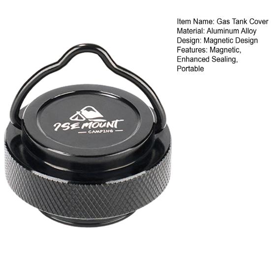 Магнитная крышка газового баллона из алюминиевого сплава, крышка адаптера для баллона с бутаном, портативная герметичная крышка для газового баллона для кемпинга и барбекю