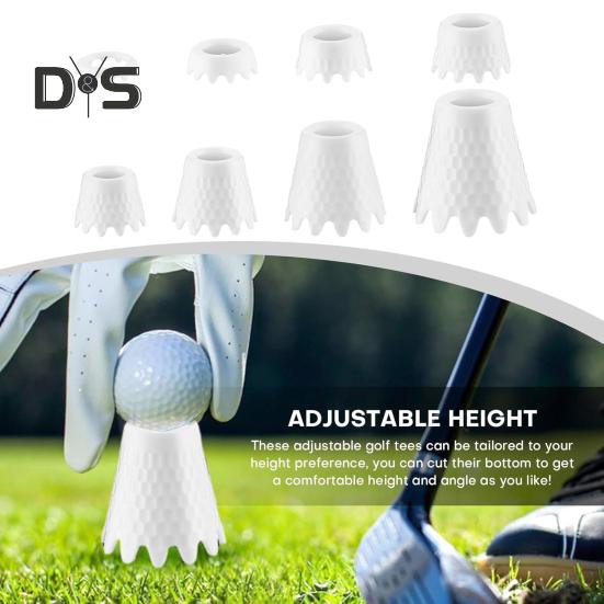 8 шт. небьющиеся футболки для гольфа, устойчивая структура, износостойкий уникальный волнистый дизайн, наружный и закрытый гольф-симулятор, футболки для тренировок