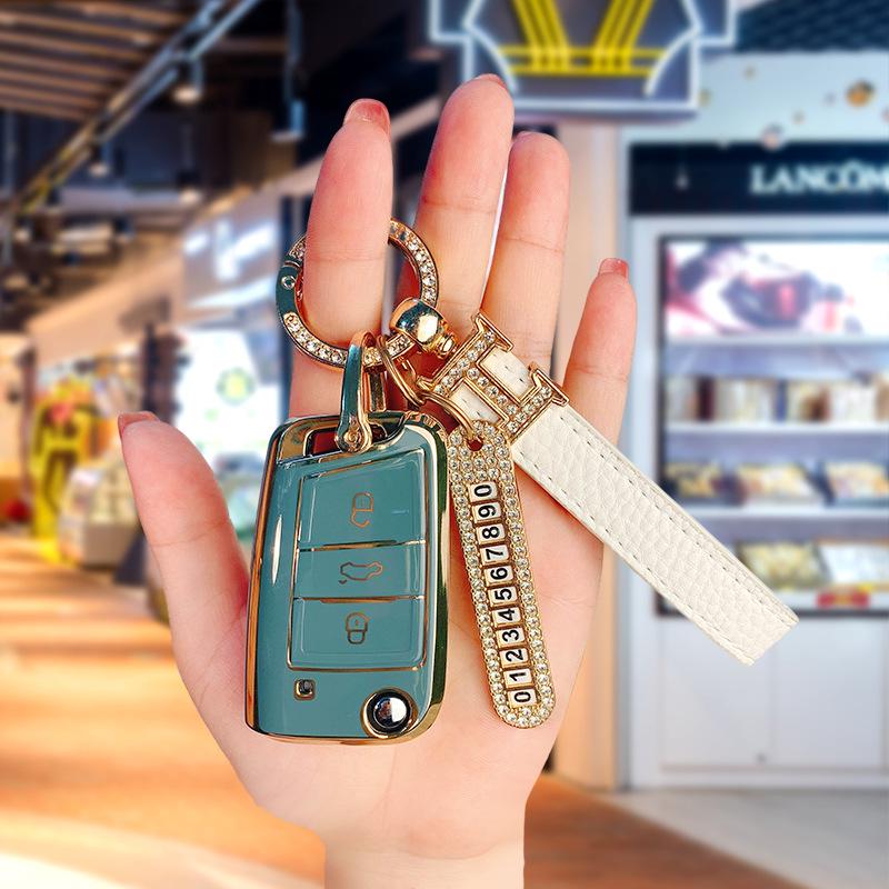 Volkswagen Key Case for Sagitar, Bora, Golf, T-Roc, Tiguan L, Passat, Lavida, Lamando