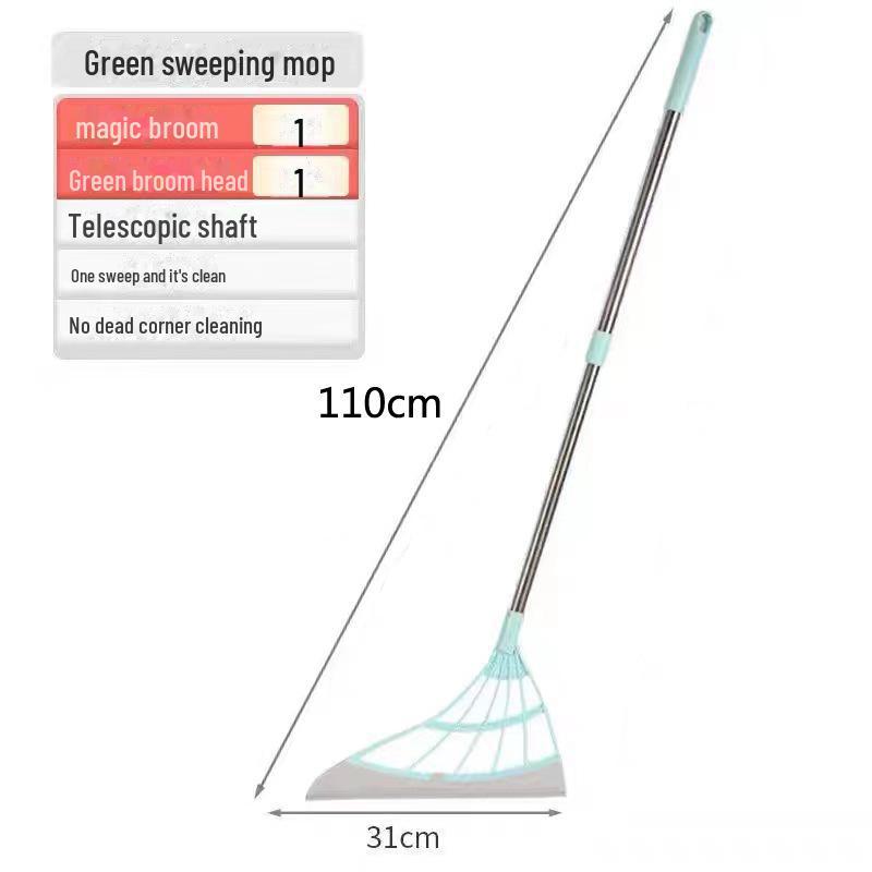 Вращающаяся волшебная метла и скребок для стекла для уборки пола в ванной комнате