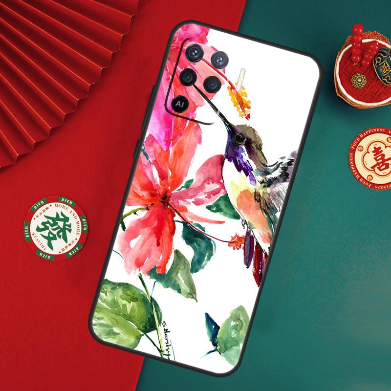 Чехол-колибри для Oppo A78 A98 A58 A38 A18 A54 A74 A94 A80 A60 A40 A96 A76 A16 A15 A17 A57 A5 A6 Pro