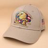 USA 250th Anniversary Eagle Print Hat Unisex Adjustable Washed Cott Peak Hat Trucker Hats Outdoor Visor Baseball Cap