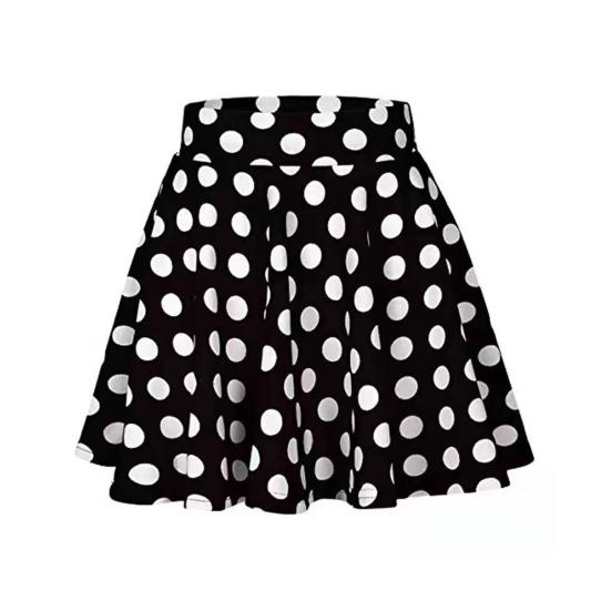 Женская мини-юбка с высокой талией и клетчатым принтом, юбка-трапеция, базовый стиль, повседневный стиль