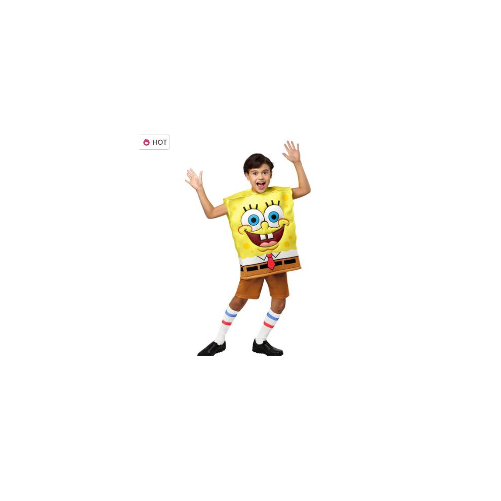 Halloween Funny SpongeBob Children Performance Costume Mural Costume