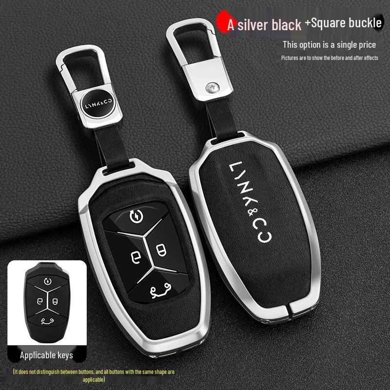 Lynk&Co Car Key Case: Metal Shell for Models 01, 02, 03 - Unisex Key Holder