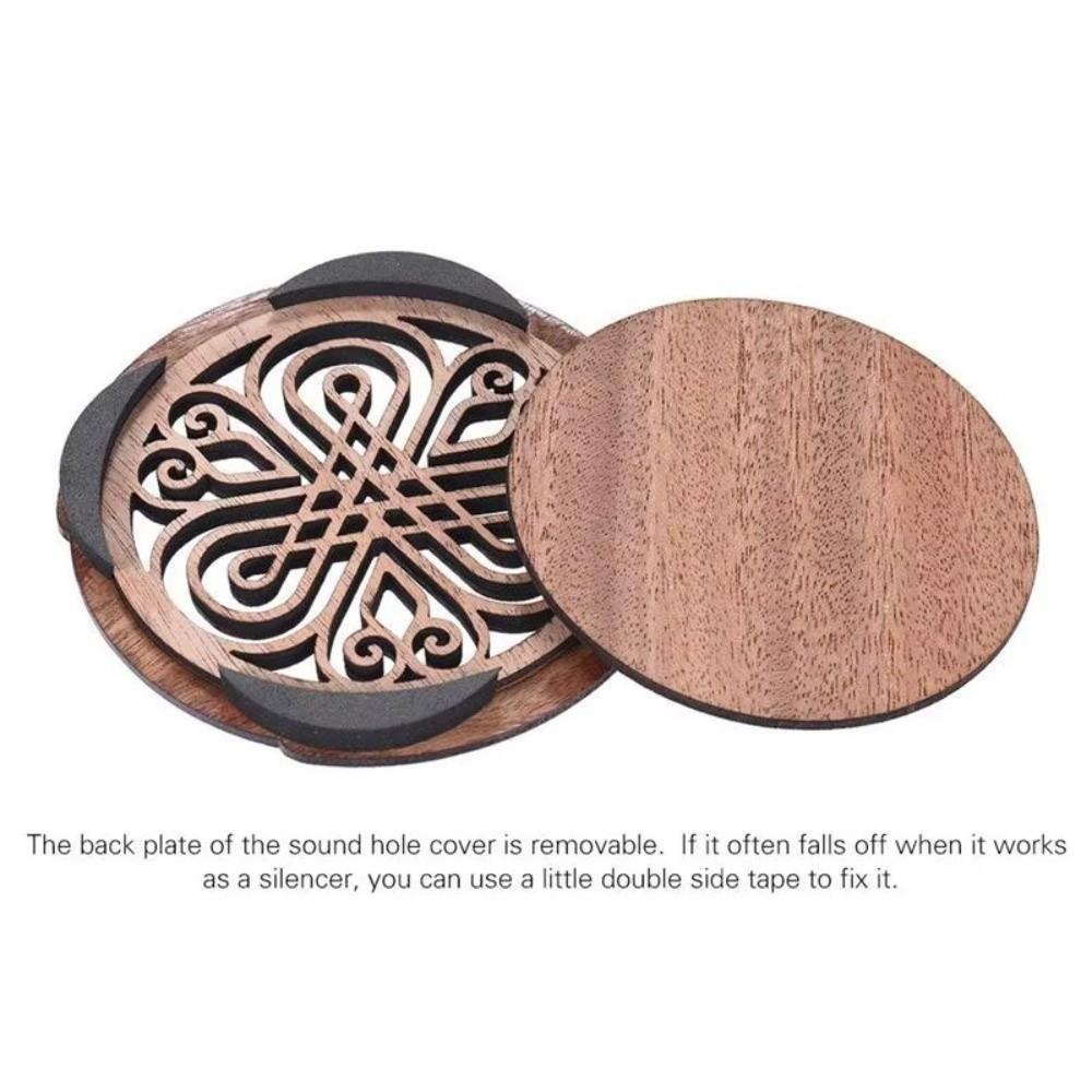 Decorative Cutout Guitar Soundhole Cover Acoustic Guitar Soundhole Cover For Folk Guitars