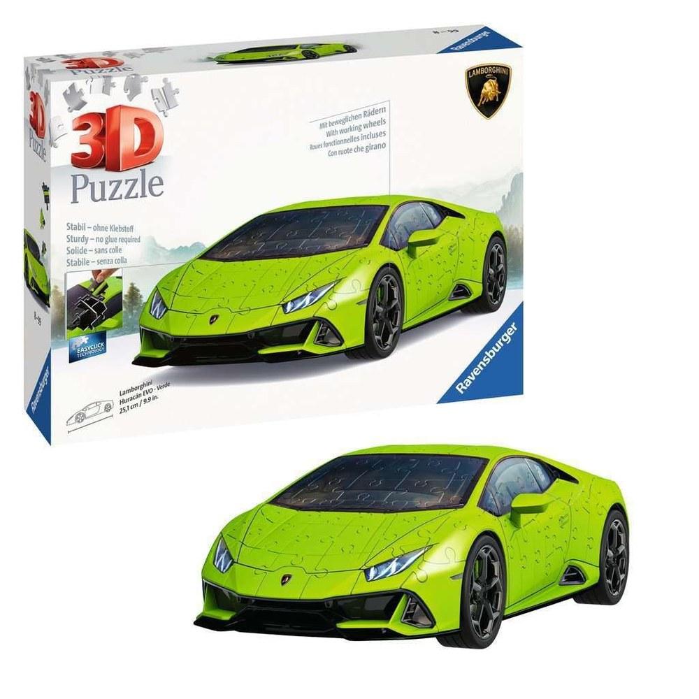 Ravensburger Lamborghini Huracan EVO 3D-пазл 108 деталей Зеленый 11559