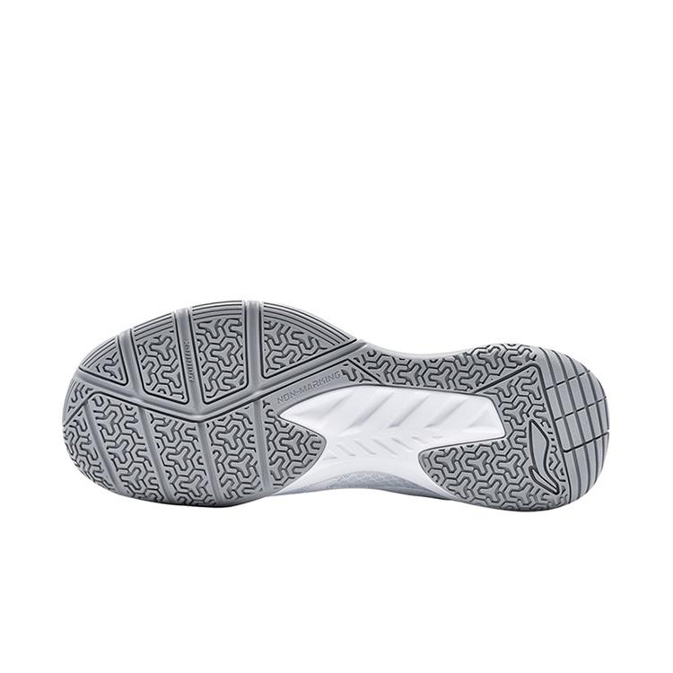 Li Ning Light Feather Slip Resistant Abrasion Resistant Low top Badminton Shoes Unisex White Black AYTT035-4