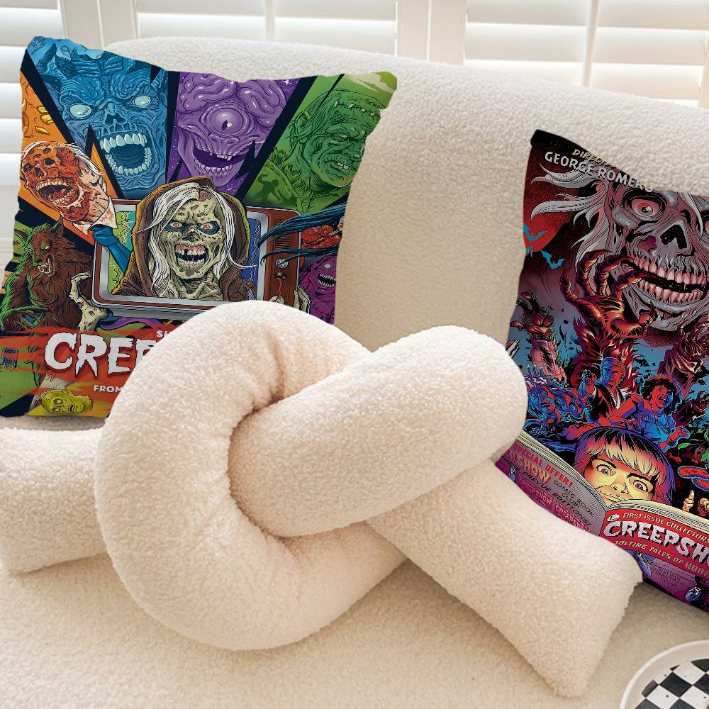 Creepshow Cushion Cover Inches Farmhouse Decor Home Throw Pillow Covers for Couch Decorations