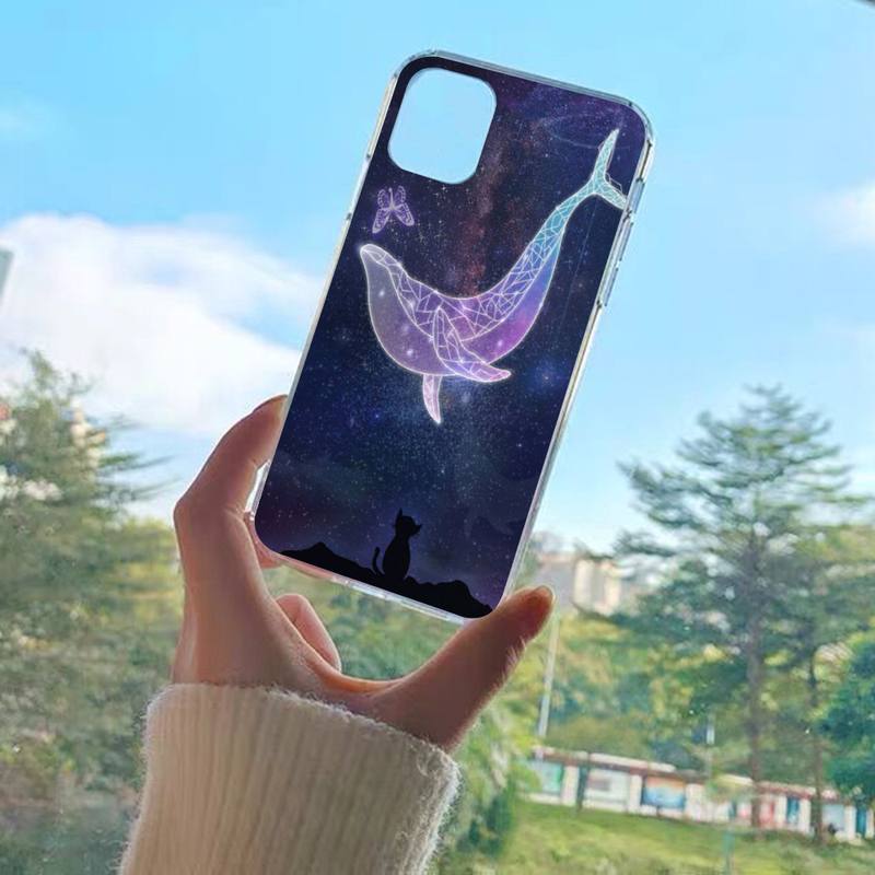 YNDFCNB чехол для телефона с изображением кита, рыбы, волны и моря для iPhone XR X XS Max 14 13 Pro Max 11 12 Mini 6 7 8 plus SE 2020, чехол с принтом