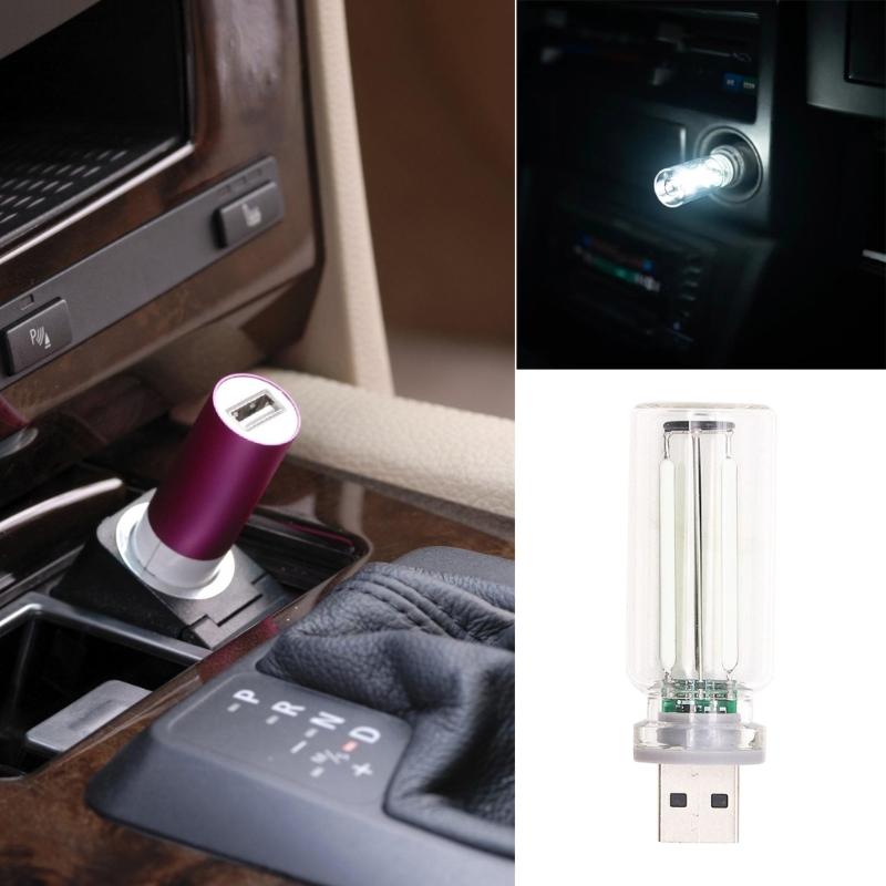 Мини светодиодная лампочка для автомобиля, спальни, USB-ночник для автомобиля, атмосферная подсветка, светодиодное освещение, автомобильные лампы настроения в ретро-стиле