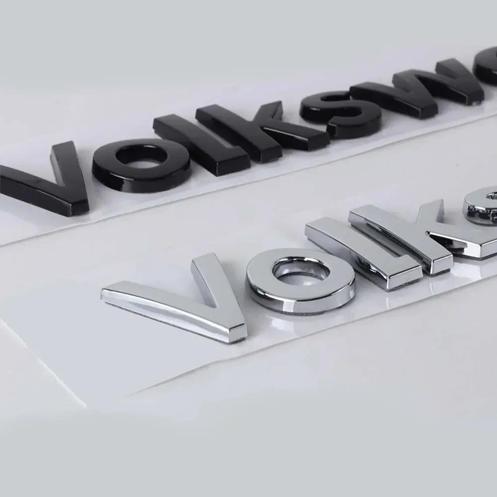 VW Polo Golf 4 5 Valve Stems Caps For VW VOLKSWAGEN New ABS Car Trunk Volkswagen Logo Decorative Sticker Auto Styling Emblem Badge Sticker Decal AYZ1