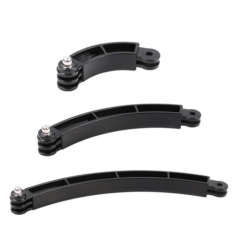 3-позиционный удлинитель для шлема, изогнутая палка для селфи для GoPro Go Pro 10 9 8 7 SJCAM Xiaomi Yi 4K DJI Аксессуары для камер