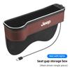 Car Seat Atmosphere LED Light Gap Storage Box Organizer For Jeep Grand Cherokee Wrangler JK Gladiator Compass Renegade Patriot ALM1