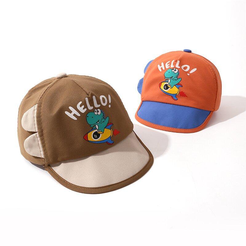 Cartoon Super Cute Dinosaur Baseball Cap For Children Sunscreen Baseball Cap For Boys And Girls Lightweight Sun Hat For Kids.