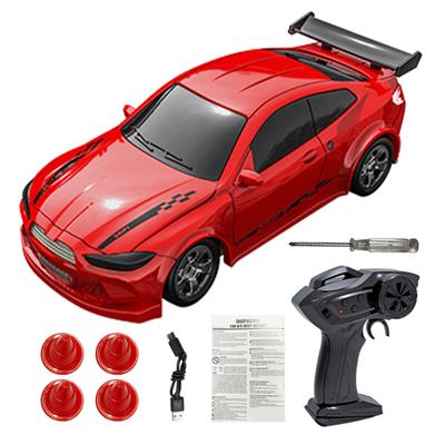 Дрифт-машина с дистанционным управлением, 2,4 ГГц, 4WD, мини-модель полнопропорционального автомобиля со светодиодными фарами, гоночная