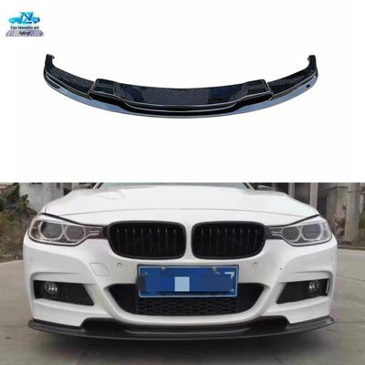 Передний сплиттер-губа ABS Глянцевый Черный V-стиль для автомобилей BMW F30/F35
